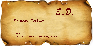 Simon Dalma névjegykártya